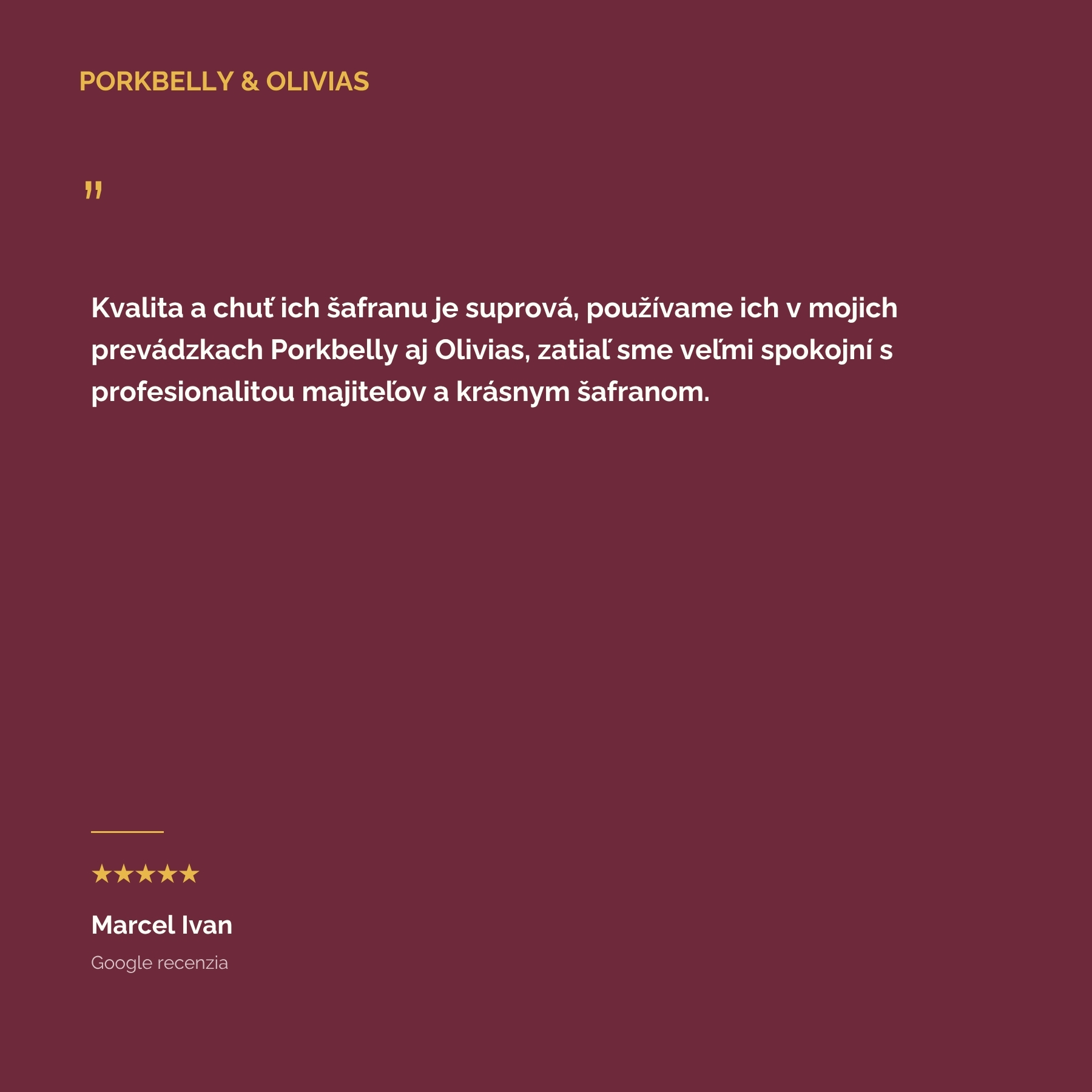 Pre gastro a reštaurácie — dôveruje nám aj svetová špička